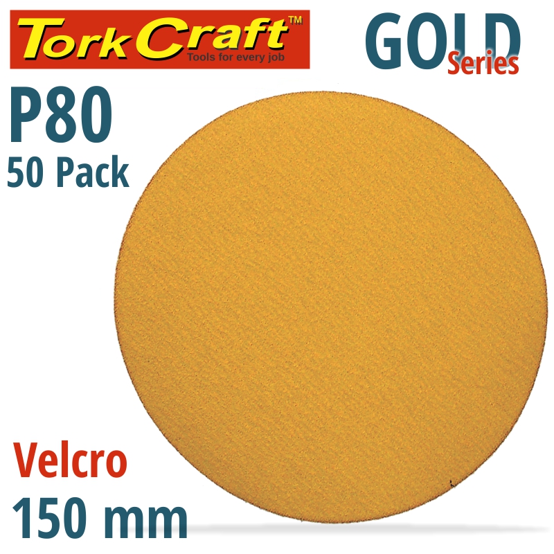 GOLD DISC (50 PIECES) 80 GRIT 150MM WITHOUT HOLE HOOK AND LOOP GOLD DISC (50 PIECES) 80 GRIT 150MM WITHOUT HOLE HOOK AND LOOP