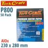 PREMIUM WATERPROOF PAPER  800 GRIT 230  X 280 (50 PIECE) AUTOMOTIVE