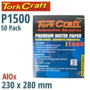PREMIUM WATERPROOF PAPER 1500 GRIT 230 X 280 (50 PIECE) AUTOMOTIVE