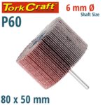 FLAP WHEEL 80 X 50 X 6MM SHAFT 60 GRIT PER EACH (4 PER BOX)