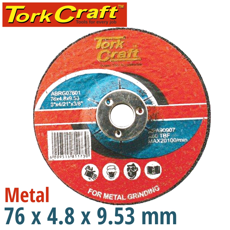 ABRASIVE GRINDING WHEEL FOR STEEL 76 X 4.8 X 9.53 ABRASIVE GRINDING WHEEL FOR STEEL 76 X 4.8 X 9.53