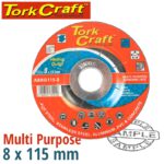 GRINDING DISC MULTI PURPOSE 115 X 8.0 X 22.2MM STEEL