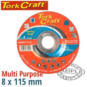 GRINDING DISC MULTI PURPOSE 115 X 8.0 X 22.2MM STEEL