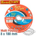 GRINDING DISC MULTI PURPOSE 180 X 8.0 X 22.2MM STEEL
