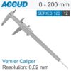 ACCUD VERNIER CALIPER 0-200MM ( 0.02MM)