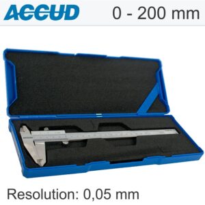 VERNIER CALIPER 0-200MM 0.05MM RES.