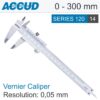 VERNIER CALIPER 0-300MM 0.05MM RES.