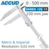 VERNIER CALIPER JAW LENGTH 100MM 0-500MM/0-20'