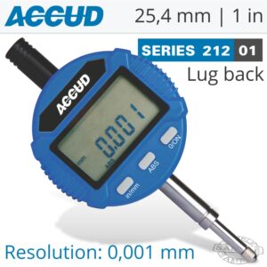 DIGITAL INDICATOR LUG BACK 25.4MM/1'
