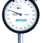 ACCUD DIAL INDICATOR WITH CALIBRATION CERTIFICATE 0-10MM (0.01MM)