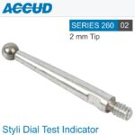 STYLI DIAL TEST INDICATOR CARBIDE TIP 2MM FOR  INDICATORS