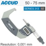 ACCUD DIGITAL OUTSIDE MICROMETER.IP65. 50-75MM (0.001MM)