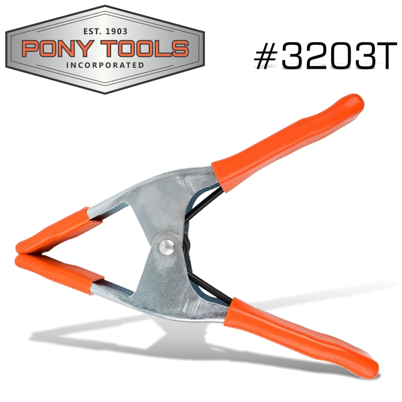 PONY 3' SPRING CLAMP WITH PROTECTIVE HANDLES & TIPS Fallons