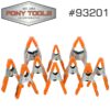 PONY 10PC STEEL SPRING CLAMP SET 8X1' & 2X2'
