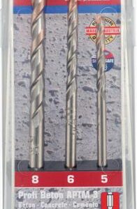 PROFI BETON 3 PIECE SET HEX SHANK 5 6 8MM