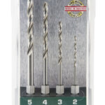 HEX SHANK SET HSS FOR 4 PIECE 2.3.4.5MM