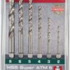 HEX SHANK HSS SUPER SET 6 PIECE 2 3 4 5 6 8MM