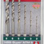 HEX SHANK HSS SUPER SET 6 PIECE 2 3 4 5 6 8MM