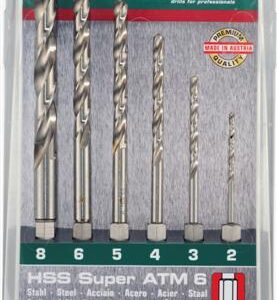 HEX SHANK HSS SUPER SET 6 PIECE 2 3 4 5 6 8MM