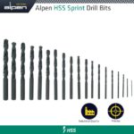 HSS SPRINT DRILL BIT SET 19 PIECE 1.0-10.0MM X 0.5MM IN PLASTC CASE