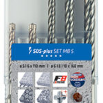ALPEN F8 SDS DRILL BIT SET 5 PIECE 5 6 X 110MM  6 8 10 MM X 160MM