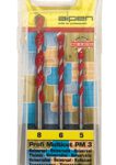 ALPEN MULTICUT DRILL BIT SET 3 PIECE 5.6.8 MM