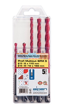PROFI MULTICUT SDS DRILL BIT SET 5. 6 X 110MM 6. 8 10 MM X 160MM PROFI MULTICUT SDS DRILL BIT SET 5. 6 X 110MM 6. 8 10 MM X 160MM