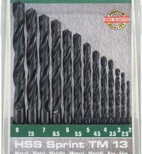 HSS SPRINT DRILL BIT SET 13 PIECE 2-8MM X 0.5