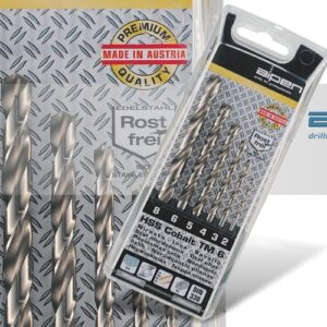 COBALT DRILL BIT SET 6 PIECE 2-8MM