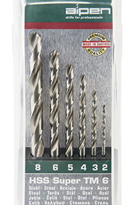 HSS SUPER DRILL BIT SET 6 PIECEC 2-8MM