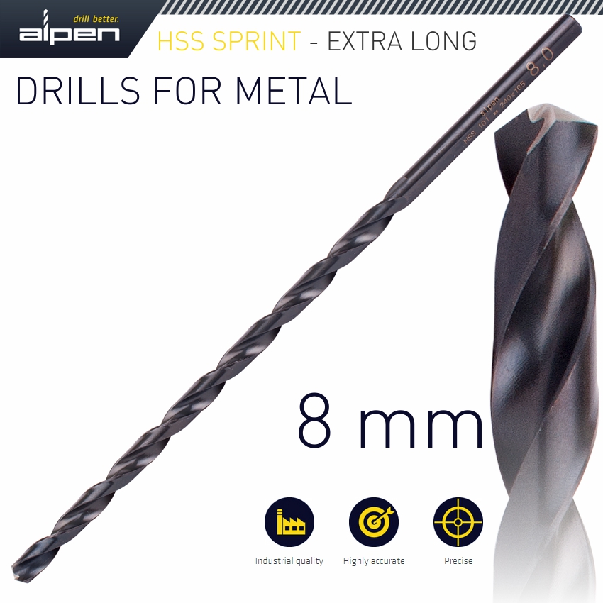 ALPEN HSS SUPER 8MM 240 X 165 EXTRA LONG ALPEN HSS SUPER 8MM 240 X 165 EXTRA LONG