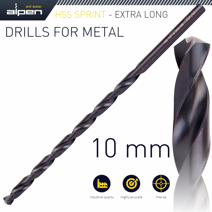 ALPEN HSS SUPER 10MM 265 X 185 EXTRA LONG ALPEN HSS SUPER 10MM 265 X 185 EXTRA LONG