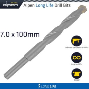 MASONRY DRILL BIT LONG LIFE 7 X 100MM