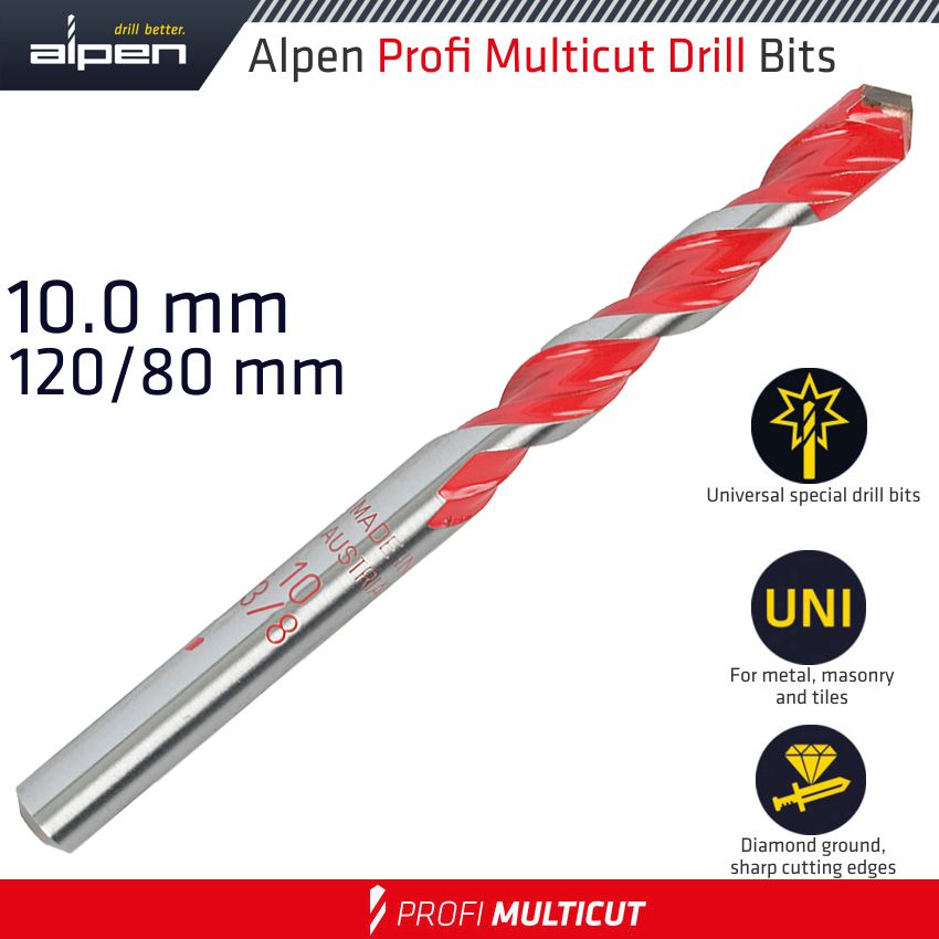 PROFI MULTICUT DRILL BIT 10.0MMX120MM PROFI MULTICUT DRILL BIT 10.0MMX120MM