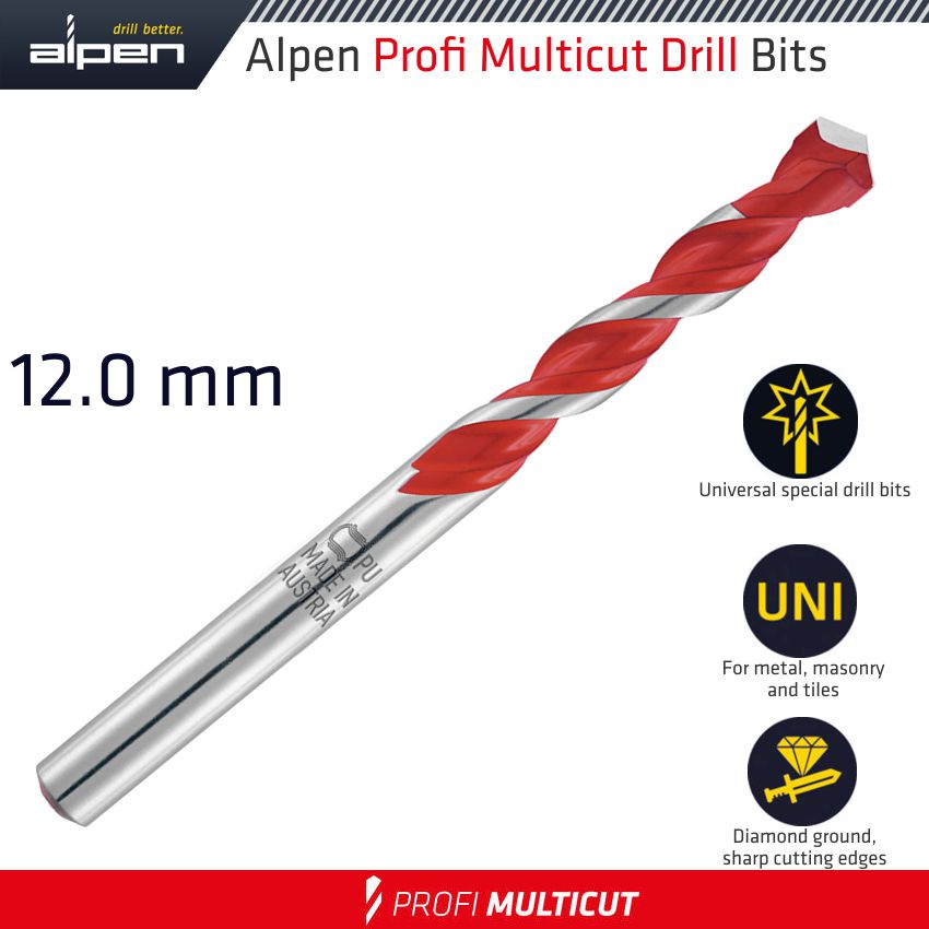 PROFI MULTICUT DRILL BIT 12.0MMX120MM PROFI MULTICUT DRILL BIT 12.0MMX120MM