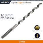 WOOD AUGER DRILL BIT 12X 235MM