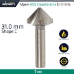HSS COUNTERSINK 90  31.0 DIN 335 SHAPE C