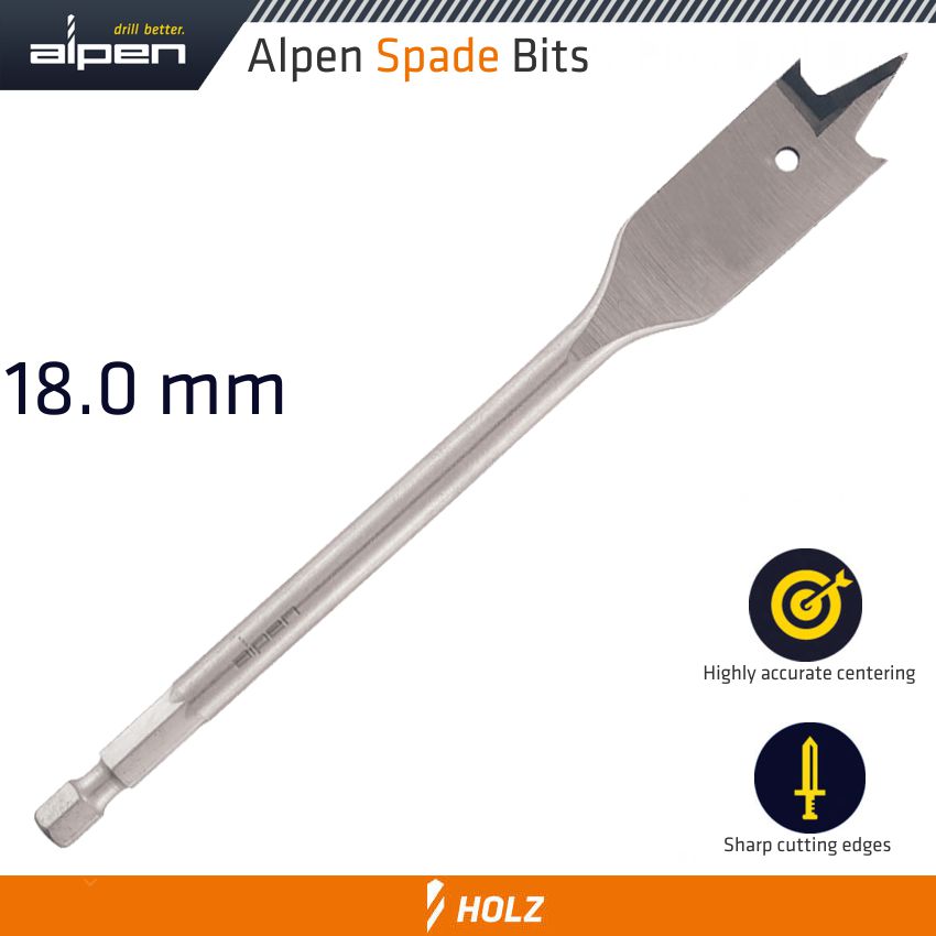 ALPEN SPADE BIT 16MMX152MM ALPEN SPADE BIT 16MMX152MM
