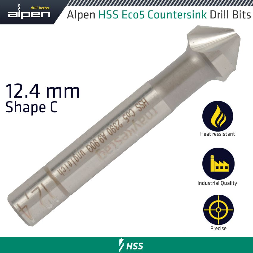 HSS-ECO5 COUNTERSINK 90 12.4 DIN 335 SHAPE C HSS-ECO5 COUNTERSINK 90 12.4 DIN 335 SHAPE C