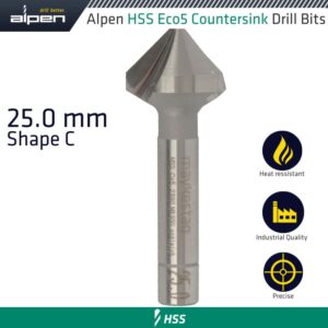HSS-ECO5 COUNTERSINK 90  25.0 DIN 335 SHAPE C