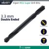 HSS SUPER DRILL BIT DOUBLE ENDED 3.3MM POUCHED