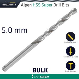 HSS SUPER DRILL BIT 5MM LOOSE