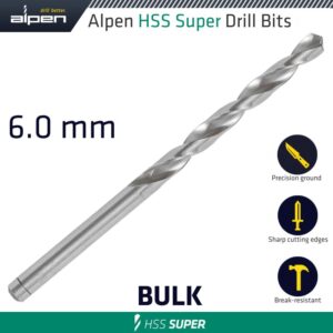 HSS SUPER DRILL BIT 6MM LOOSE