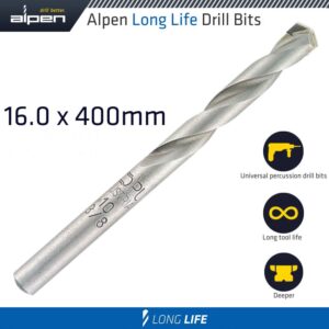 MASONRY DRILL BIT LONG LIFE 16 X 400MM
