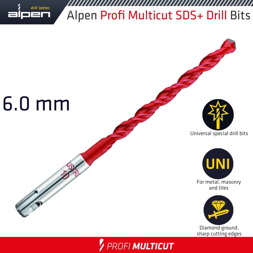 PROFI MULTICUT SDS DRILL BIT 6 X 160MM PROFI MULTICUT SDS DRILL BIT 6 X 160MM