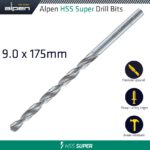 HSS DRILL BIT LONG 9 X 175MM BULK
