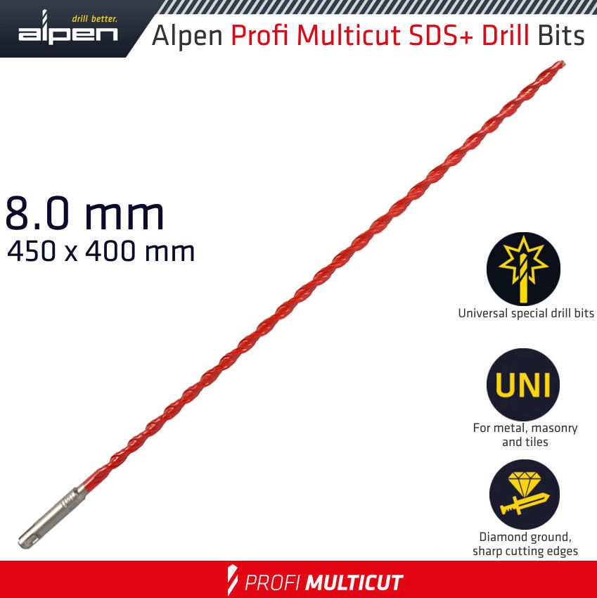 PROFI MULTICUT SDS+ SHANK PLW L=450-400 8.0 WITH HAMMER-STOP FUNCTION PROFI MULTICUT SDS+ SHANK PLW L=450-400 8.0 WITH HAMMER-STOP FUNCTION
