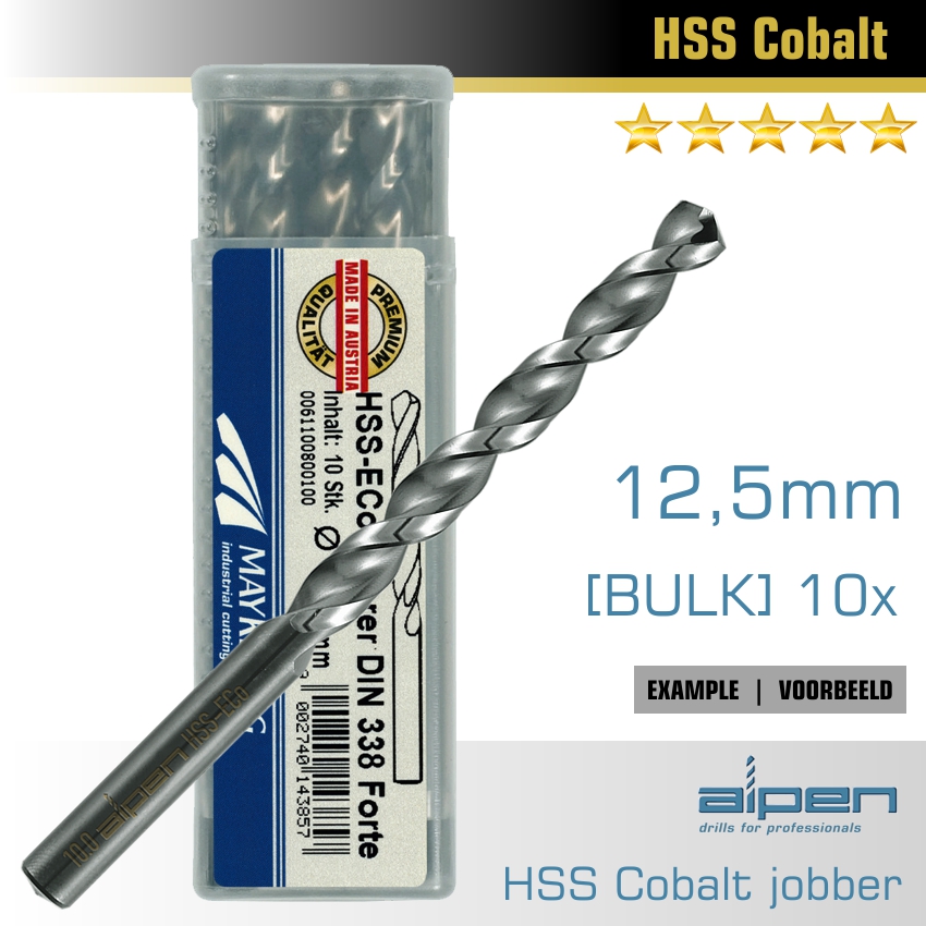 DRILL BIT COBALT 12.5MM STANDARD LENGTH DRILL BIT COBALT 12.5MM STANDARD LENGTH