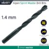 HSS SPRINT MASTER 1.4MM X1 SLEEVED DIN338 ALPEN DRILL BIT