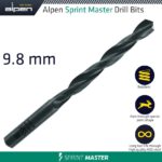 HSS SPRINT MASTER 9.8MM X1 SLEEVED DIN338 ALPEN DRILL BIT